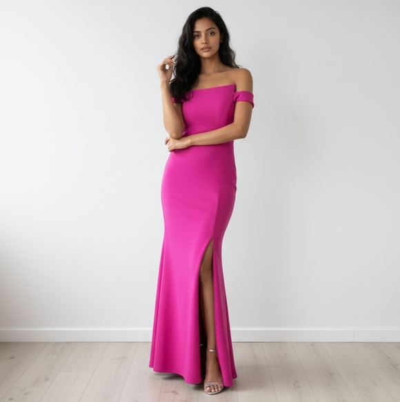 Xscape Women's Petite Evening Asymmetric Dress Size 14 - Picture 12 of 12